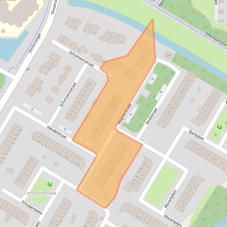 Kaart van postcodegebied 2651VD.