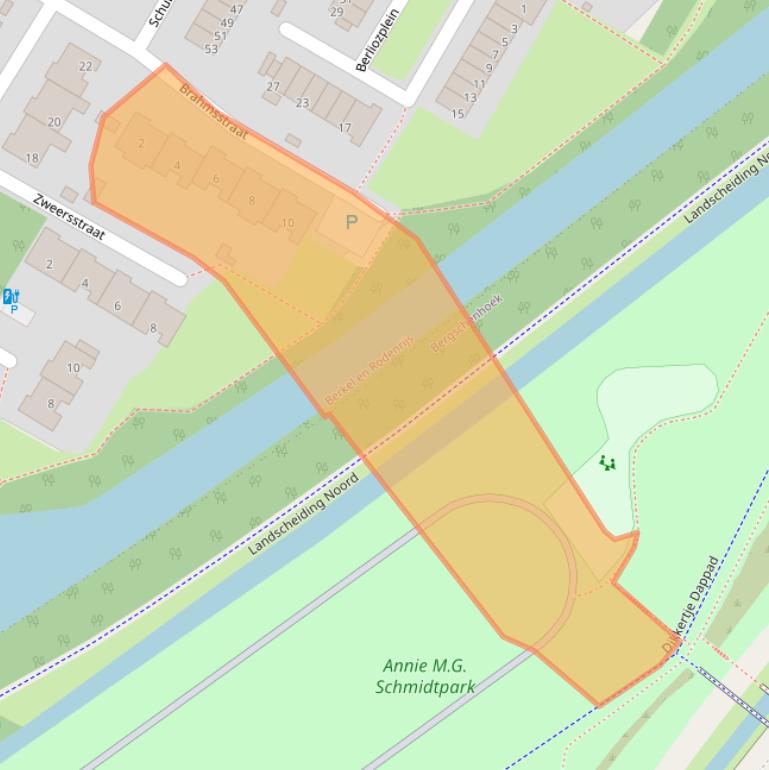 Kaart van postcodegebied 2651VK.