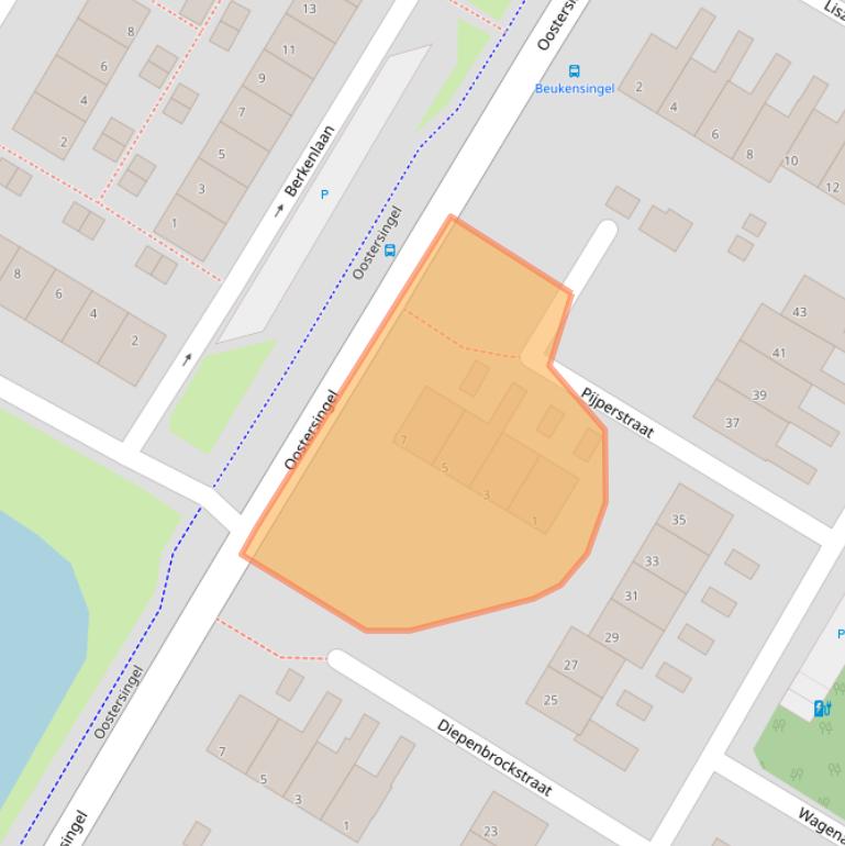 Kaart van postcodegebied 2651VN.