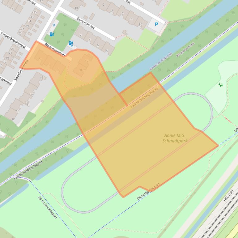 Kaart van postcodegebied 2651VP.