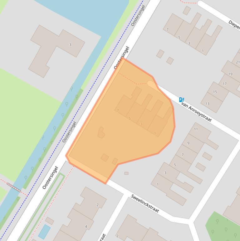 Kaart van postcodegebied 2651VS.