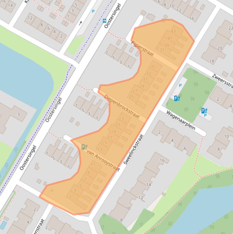 Kaart van postcodegebied 2651VT.