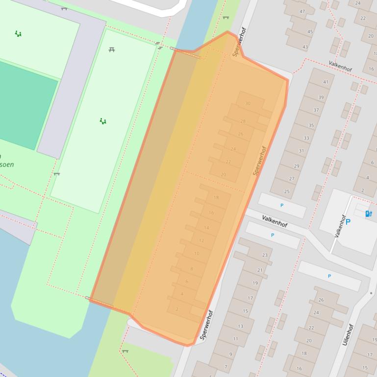 Kaart van postcodegebied 2651WD.