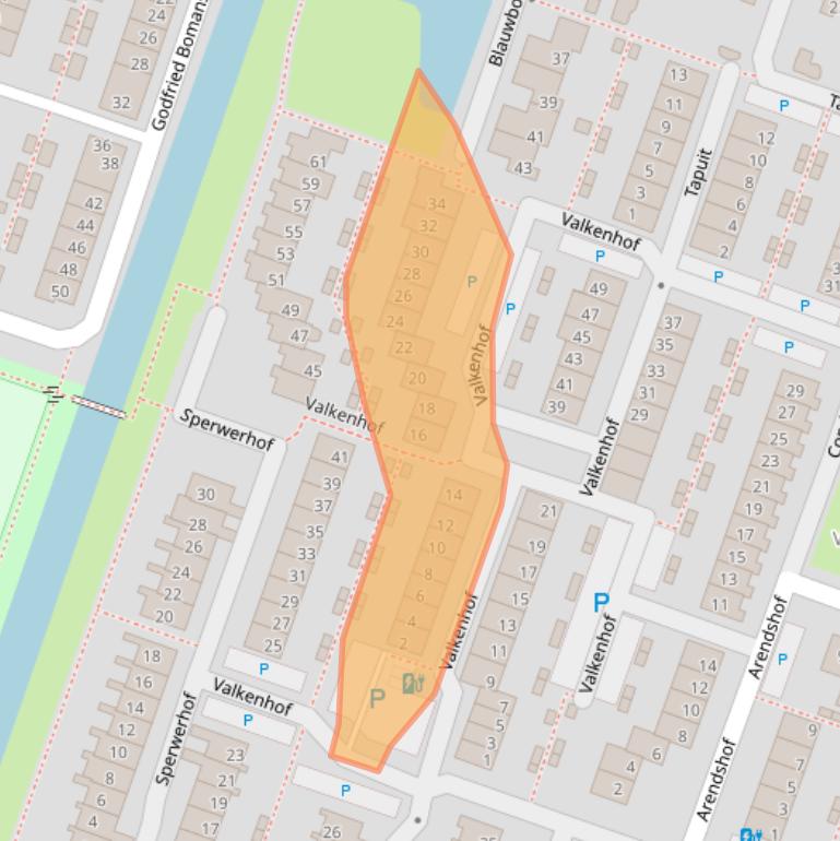 Kaart van postcodegebied 2651WH.