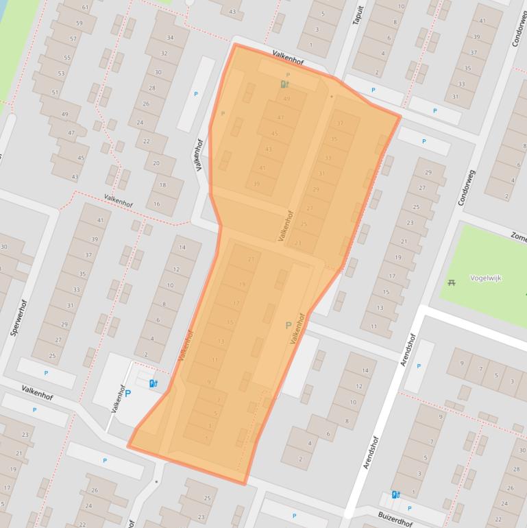 Kaart van postcodegebied 2651WJ.