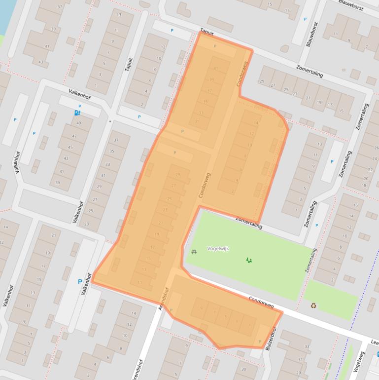 Kaart van postcodegebied 2651WN.