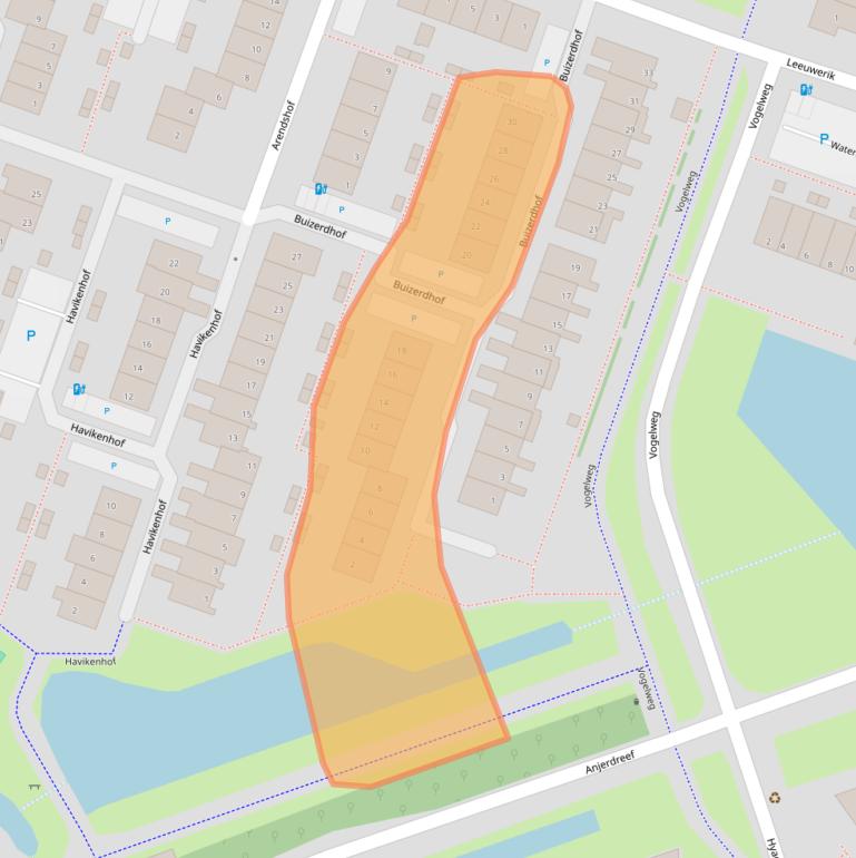 Kaart van postcodegebied 2651WR.