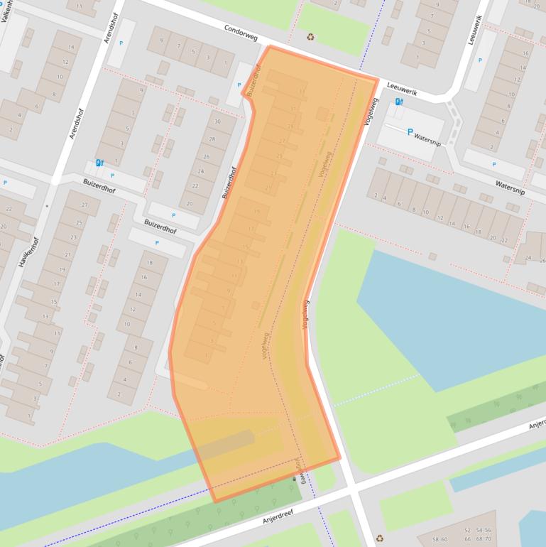 Kaart van postcodegebied 2651WS.