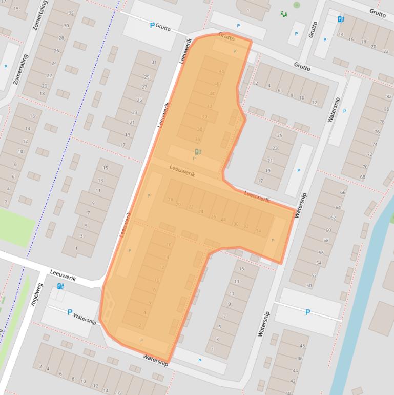 Kaart van postcodegebied 2651WT.