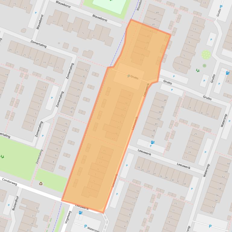 Kaart van postcodegebied 2651WV.