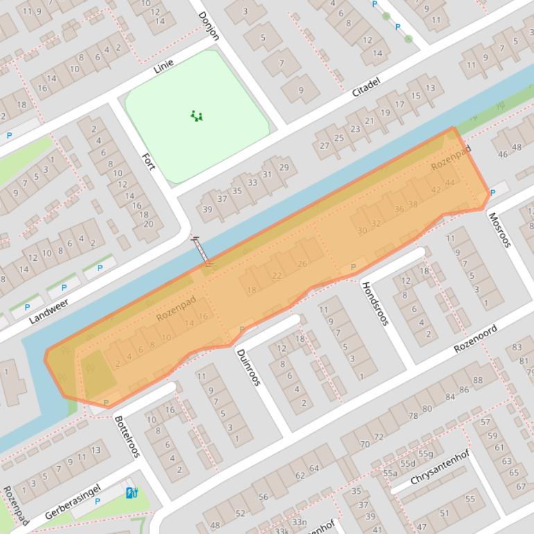 Kaart van postcodegebied 2651XA.