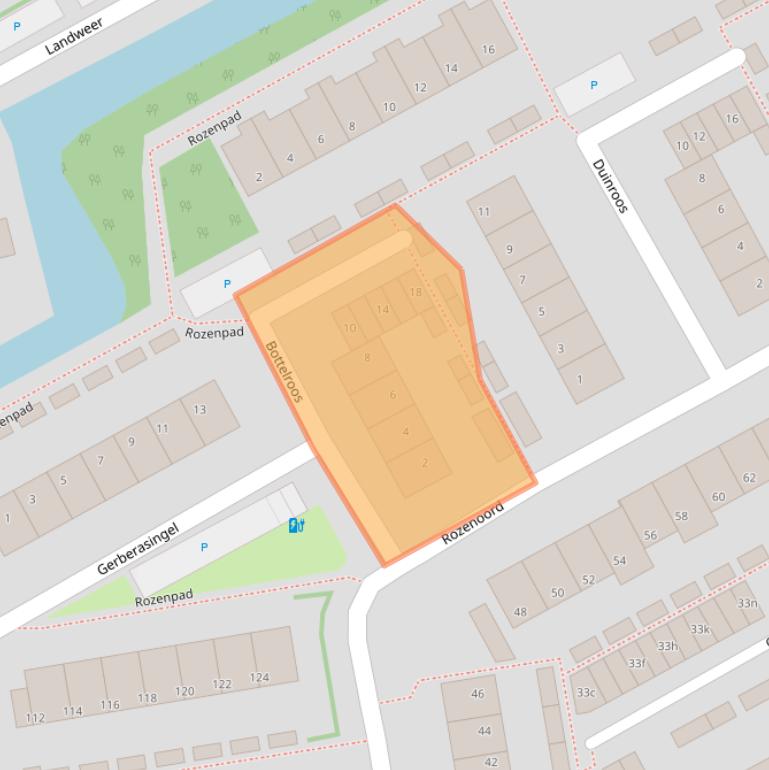 Kaart van postcodegebied 2651XH.