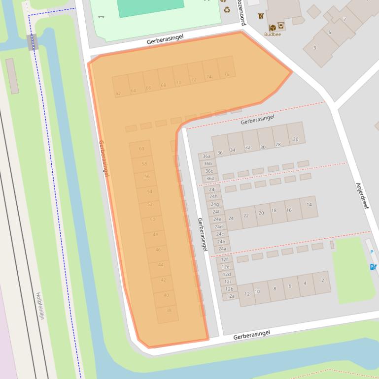 Kaart van postcodegebied 2651XX.