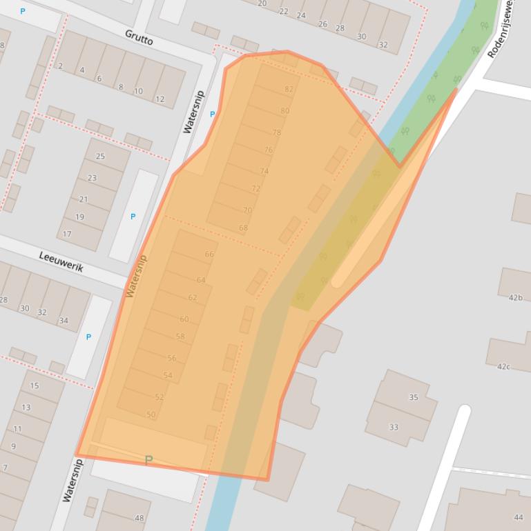 Kaart van postcodegebied 2651ZB.