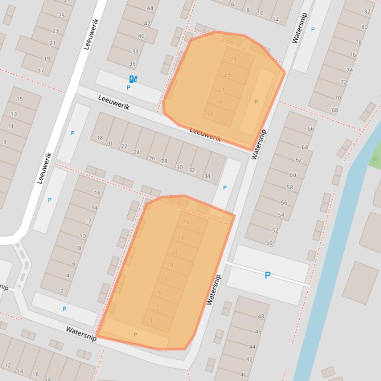 Kaart van postcodegebied 2651ZC.