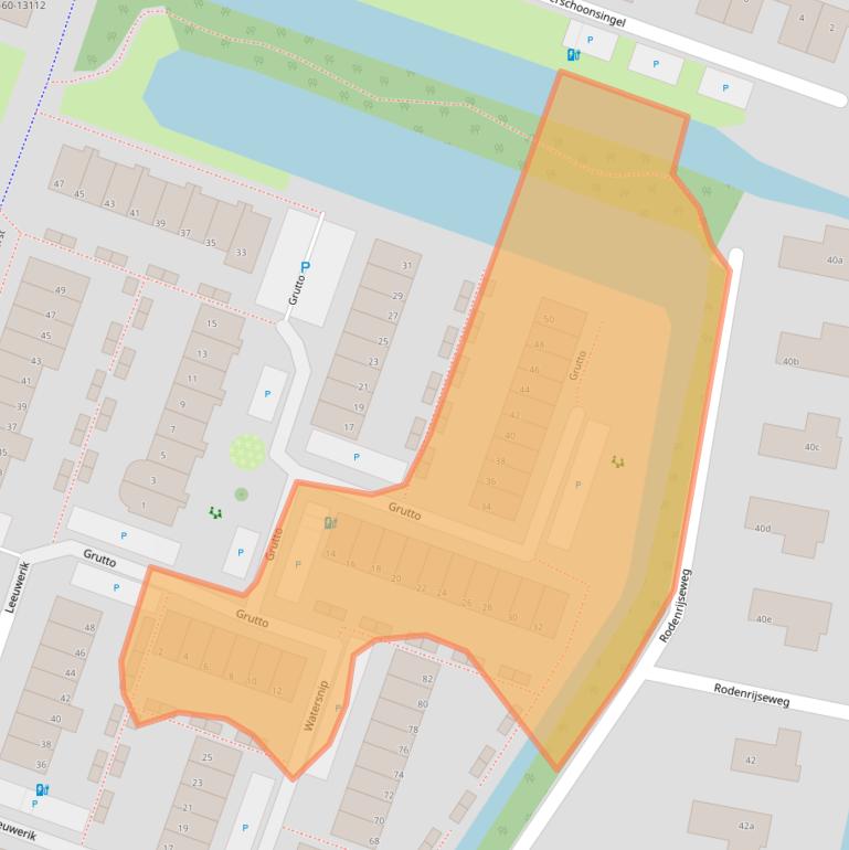 Kaart van postcodegebied 2651ZD.