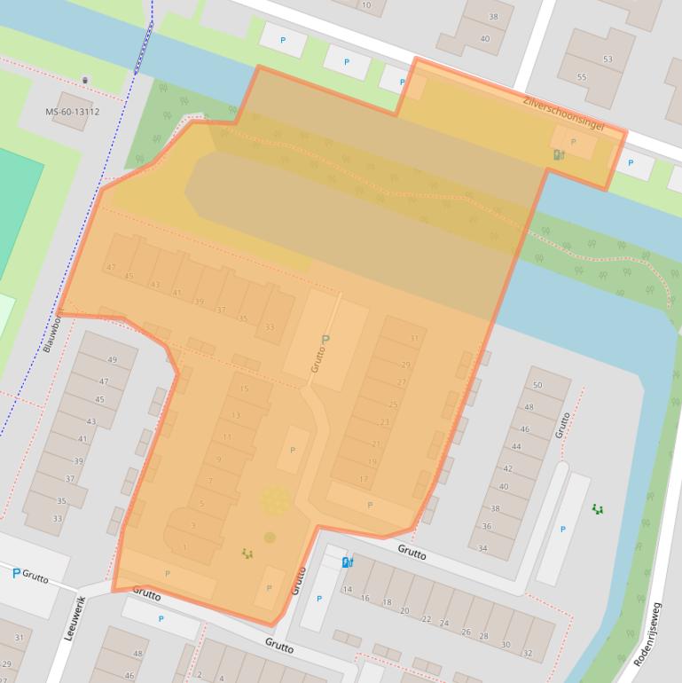 Kaart van postcodegebied 2651ZE.