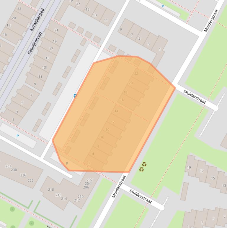 Kaart van postcodegebied 2652BA.