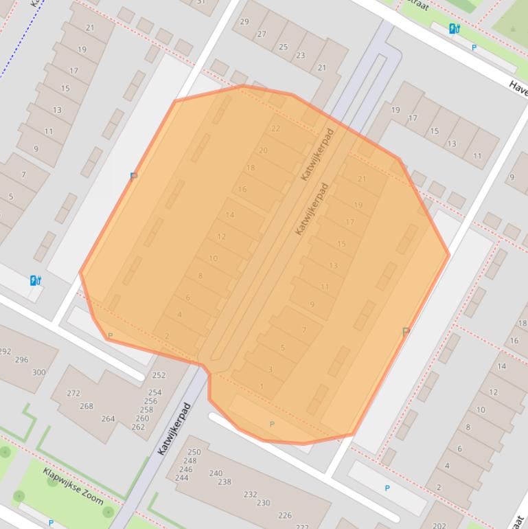 Kaart van postcodegebied 2652BB.