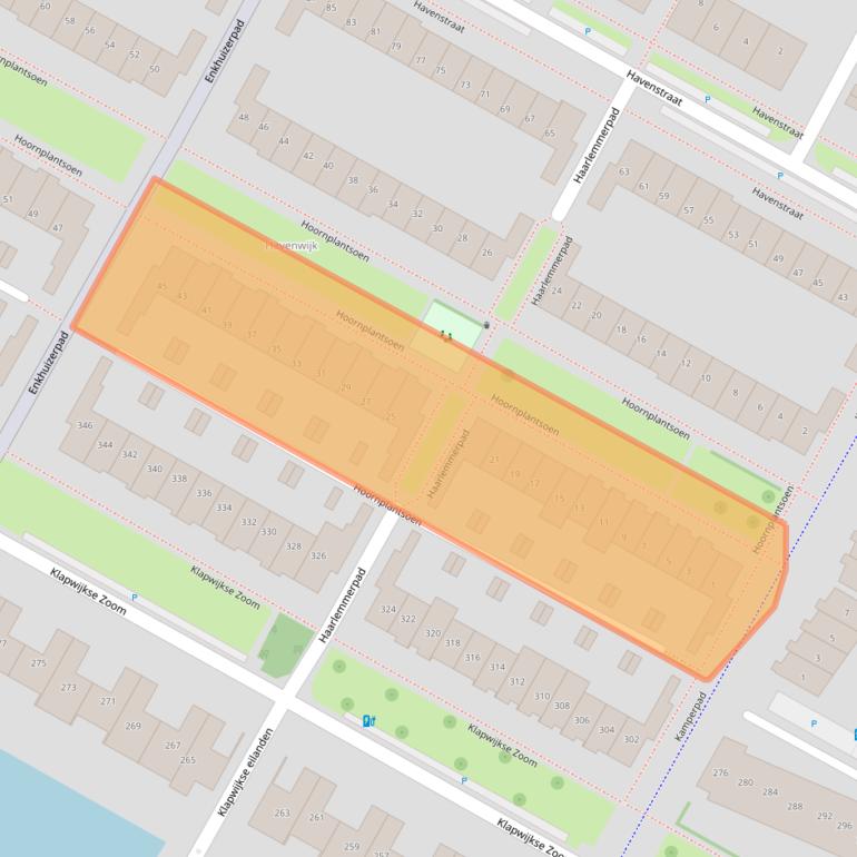 Kaart van postcodegebied 2652BJ.