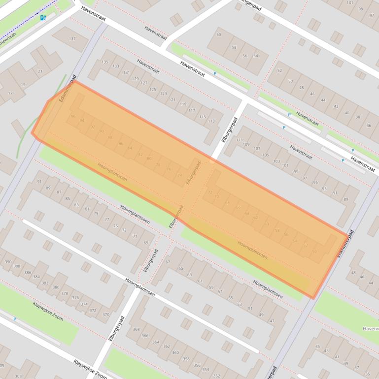 Kaart van postcodegebied 2652BM.