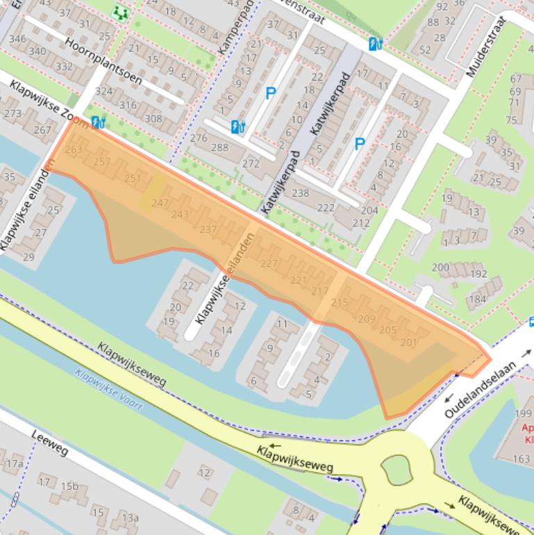 Kaart van postcodegebied 2652BN.