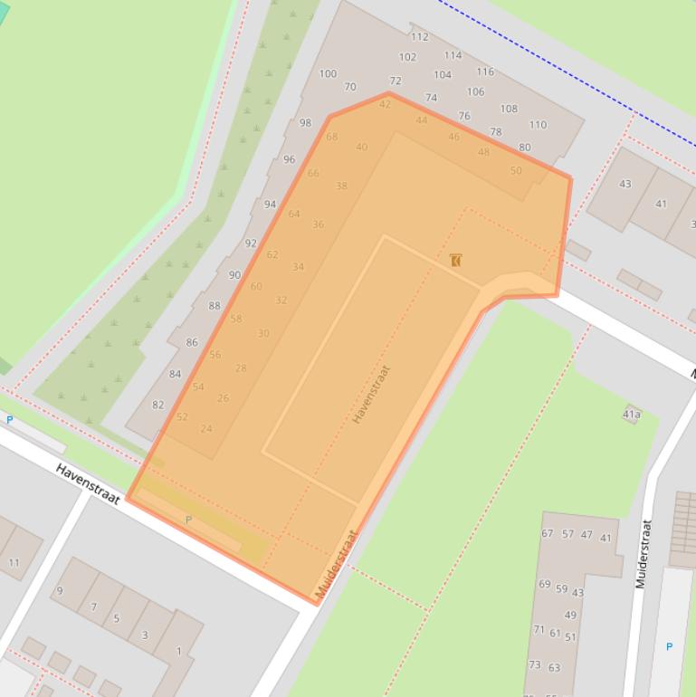 Kaart van postcodegebied 2652BV.