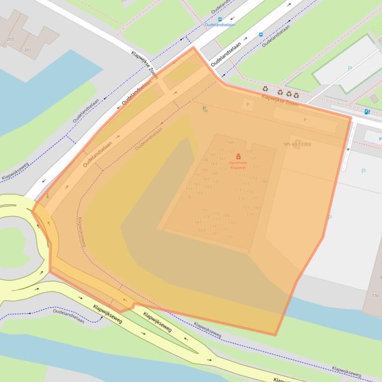 Kaart van postcodegebied 2652CG.