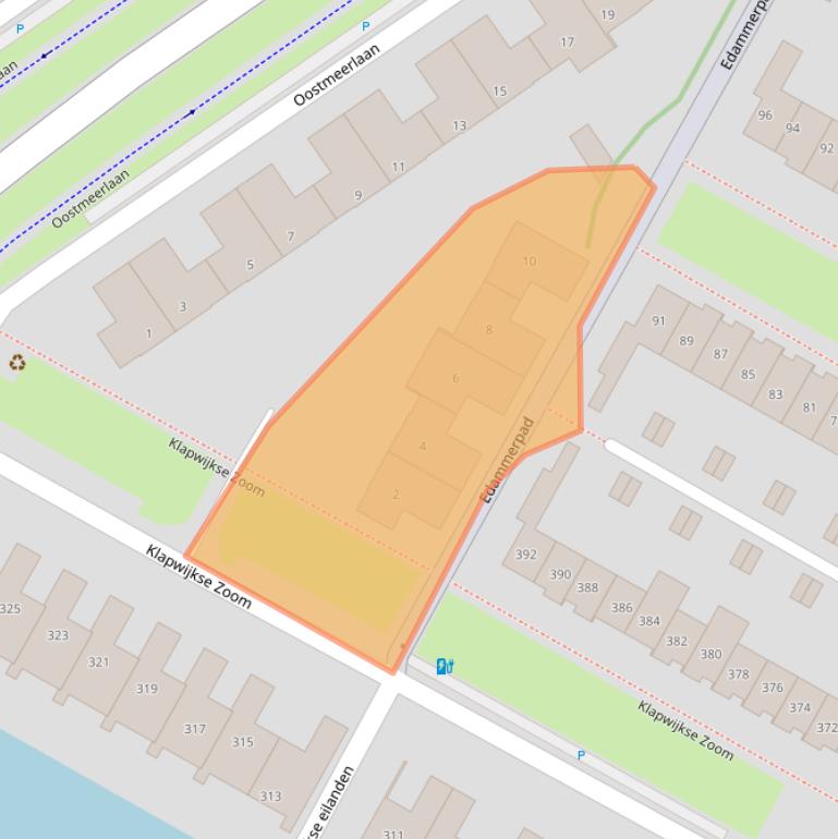 Kaart van postcodegebied 2652CH.