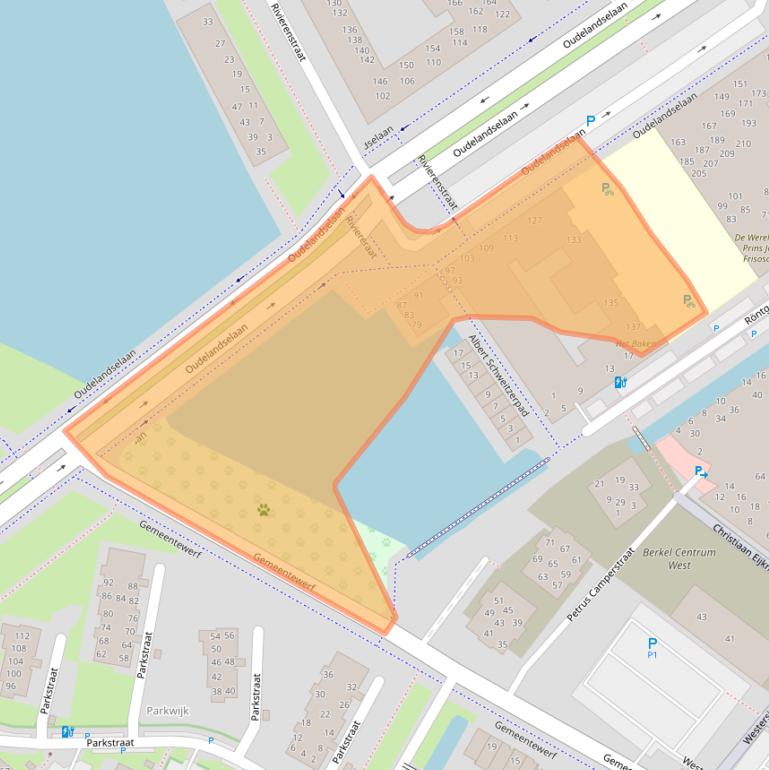 Kaart van postcodegebied 2652CJ.