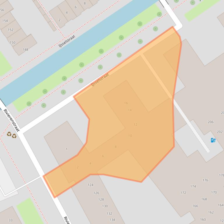 Kaart van postcodegebied 2652CL.