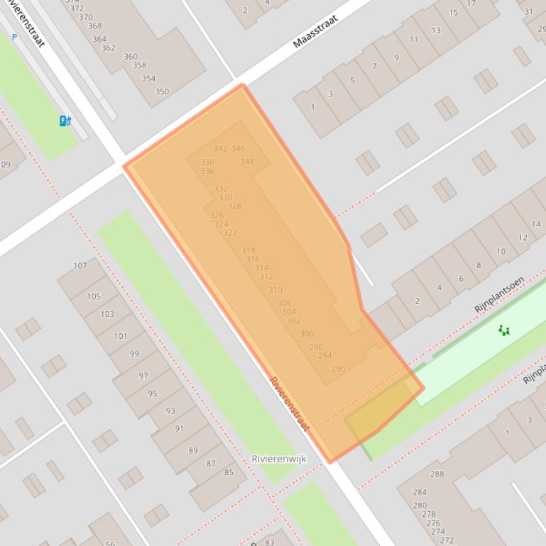 Kaart van postcodegebied 2652CN.