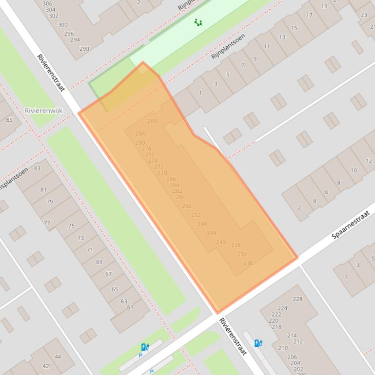 Kaart van postcodegebied 2652CP.