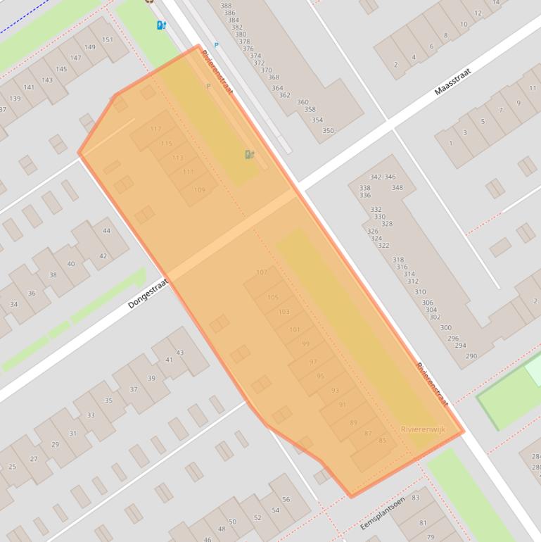 Kaart van postcodegebied 2652CZ.