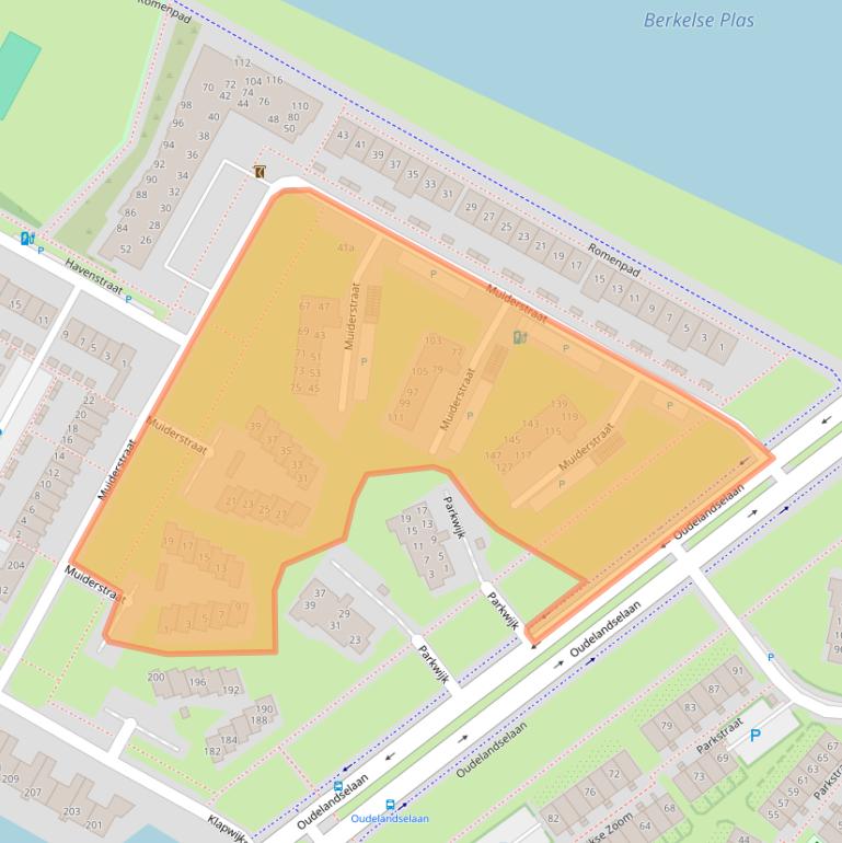 Kaart van postcodegebied 2652DA.