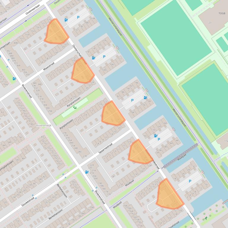 Kaart van postcodegebied 2652DB.