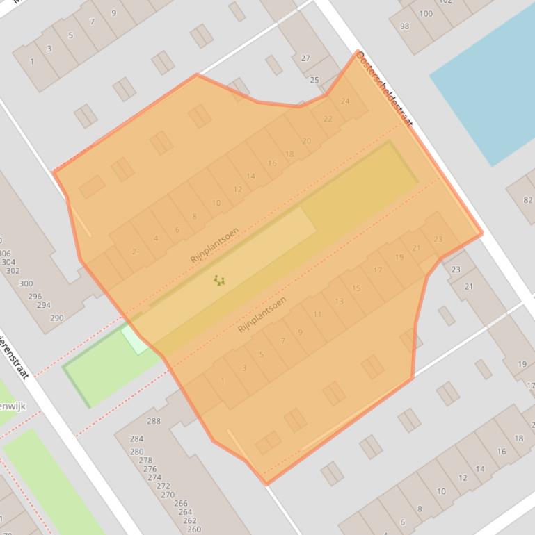 Kaart van postcodegebied 2652DE.