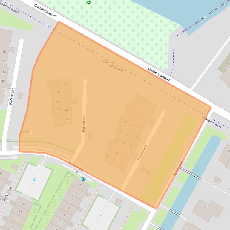 Kaart van postcodegebied 2652DK.