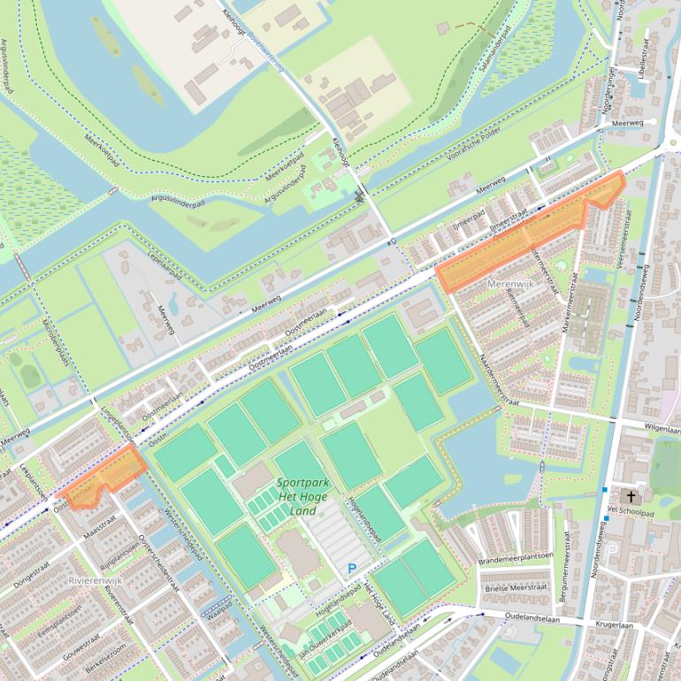 Kaart van postcodegebied 2652DN.