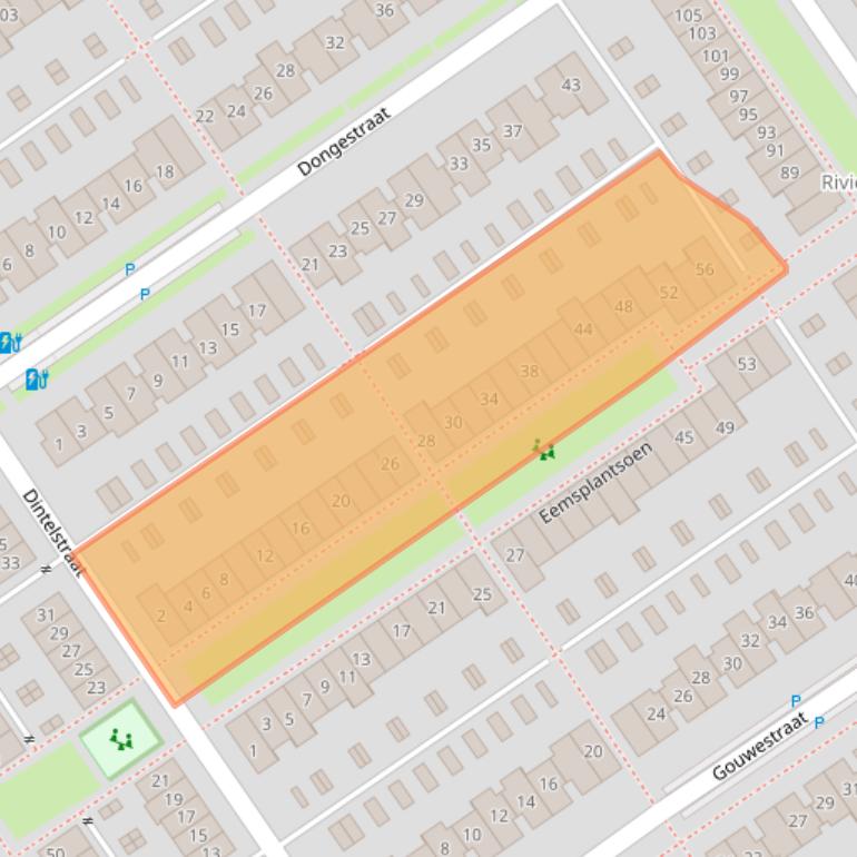 Kaart van postcodegebied 2652DS.