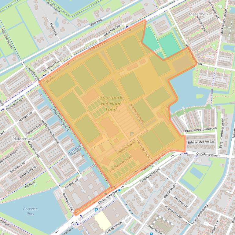 Kaart van postcodegebied 2652EA.