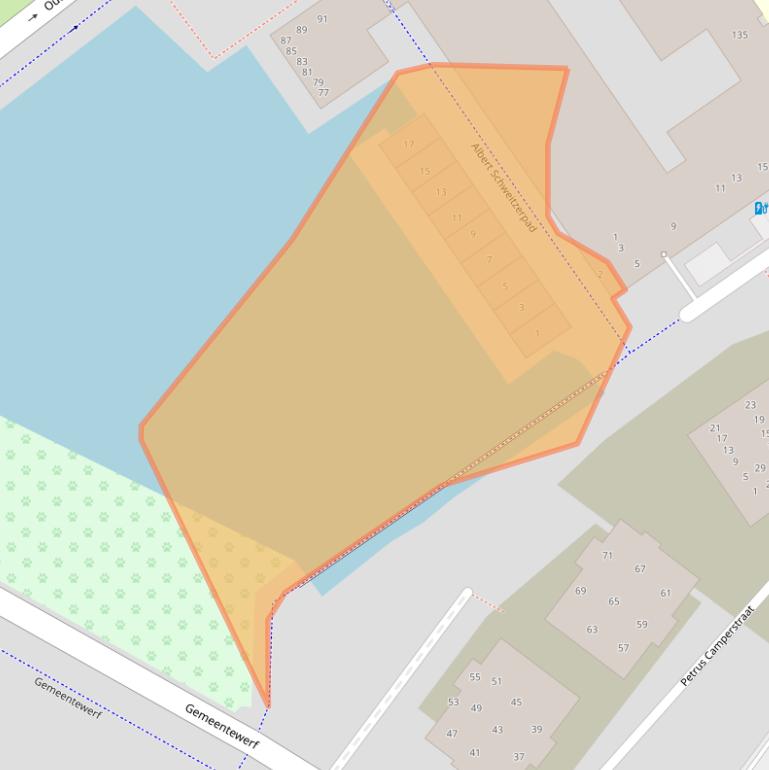 Kaart van postcodegebied 2652EB.