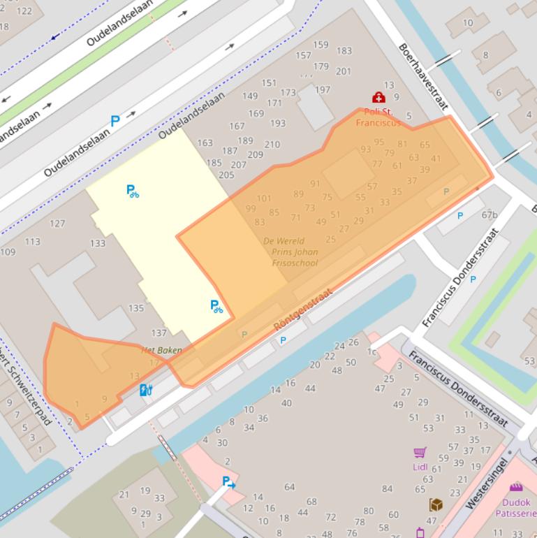 Kaart van postcodegebied 2652EC.