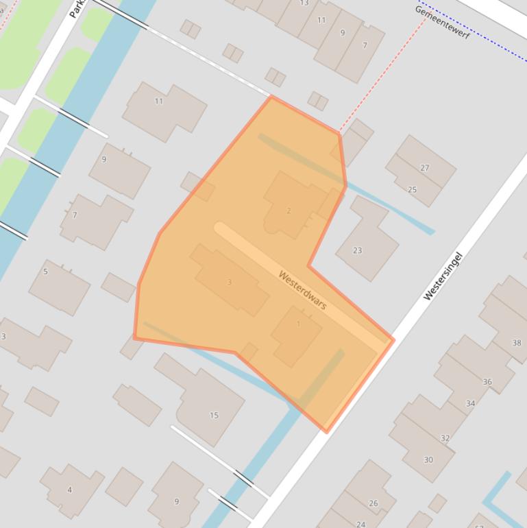 Kaart van postcodegebied 2652ED.