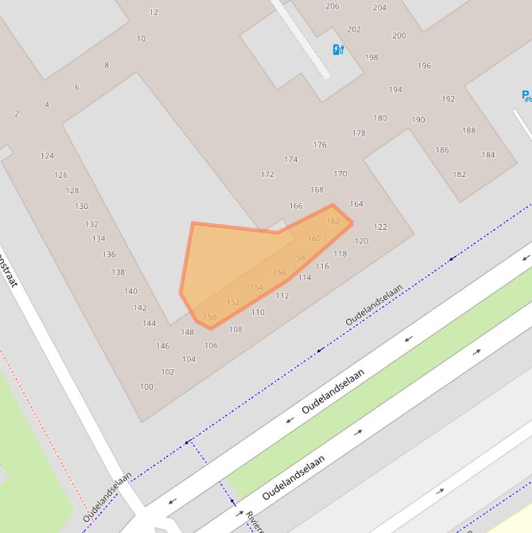 Kaart van postcodegebied 2652EH.