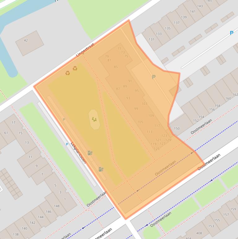 Kaart van postcodegebied 2652EM.