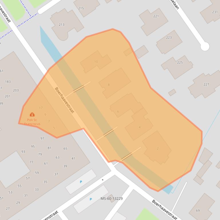 Kaart van postcodegebied 2652EP.