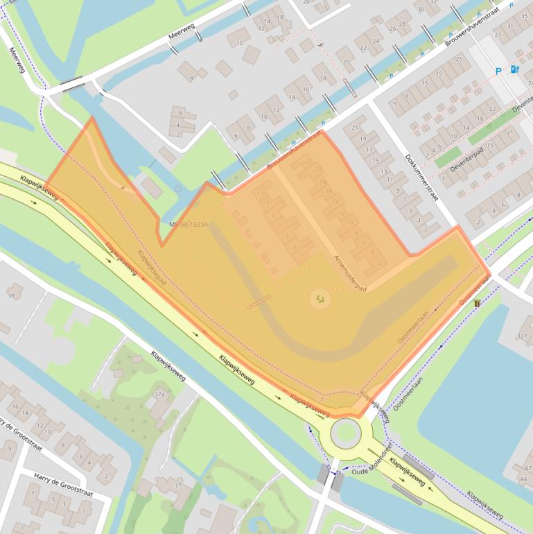 Kaart van postcodegebied 2652EV.