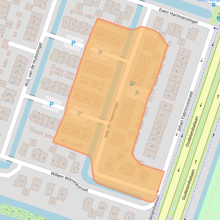 Kaart van postcodegebied 2652GK.