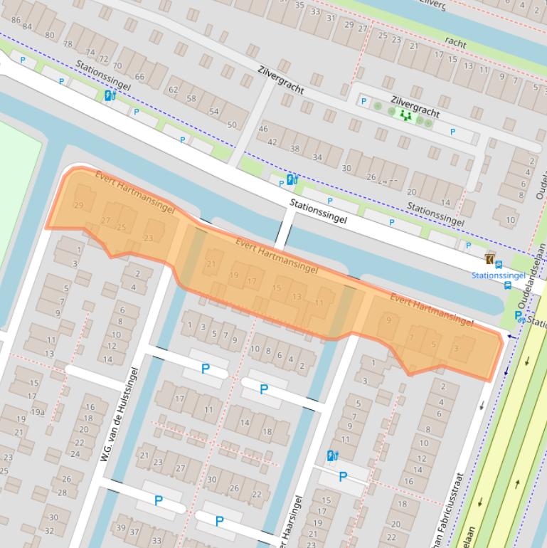Kaart van postcodegebied 2652GM.